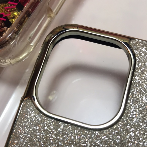 kate spade Silver Glitz 6.5”H iPhone 11 Pro Max GUC, Prabal Gurung Glitter Waves - Picture 12 of 13